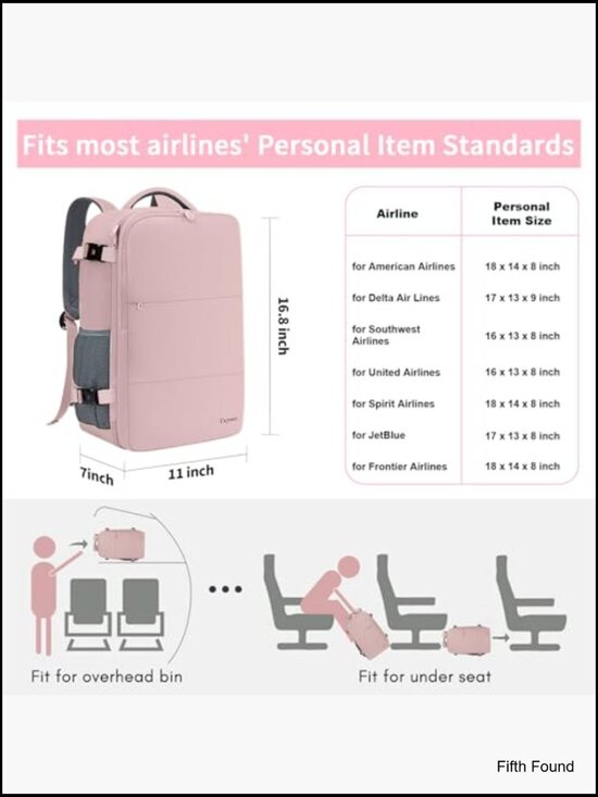 Travel Laptop Backpack Carry On with Shoe Bag main image 5